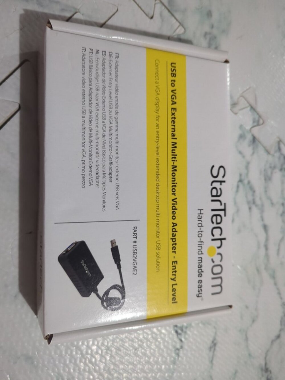 STARTECH USB TO VGA EXTERNAL MULTI-MONITOR VIDEO ADAPTER USB2VGAE2 V1-4 New !!